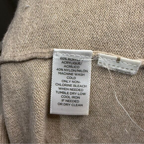 LOFT Ann Taylor Cowl Neck Tunic Sweater in Taupe Oversized - Picture 10 of 11